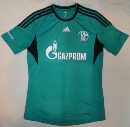 13-14 Schalke 04 Away Green Jersey Shirt - Click Image to Close